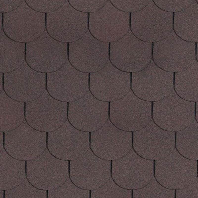 Bardeaux bitumineux Beaver, couleur marron - bitume toiture 3 m2 Timbela b-brown