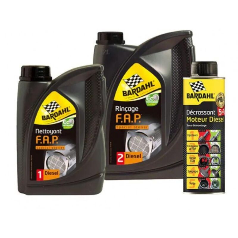 Bardahl - Kit de Nettoyage fap BA9168 1 Litre + 2 litres + 300ml