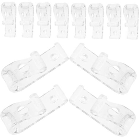 Bardusch-1 Jeu Clips pour Cordon De Store Attaches Universelles pour Rideaux Stores Occultants 12 Pièces