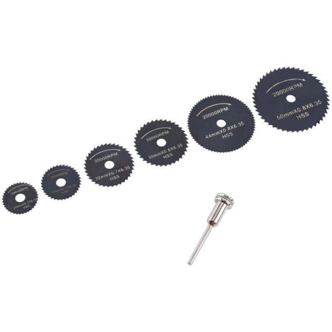 Bardusch-1 jeu de mini lames de scie circulaire HSS disque de coupe outils électriques pour bois plastique aluminium