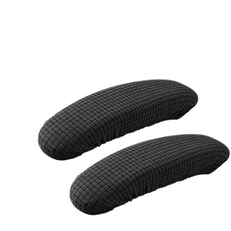 Bardusch 1 paire de housses d'accoudoirs de chaise de bureau, extensibles, résistantes à l'eau, extensibles, pour chaise de bureau, chaise de jeu, faciles à installer et à nettoyer, confortables