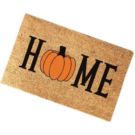 Bardusch-1 PC Citrouille Tapis Halloween Citrouille Tapis Citrouille Cuisine Tapis Citrouille Porte D'Entrée Extérieur Tapis De Sol pour La Maison Tapis D'Intérieur Tapis