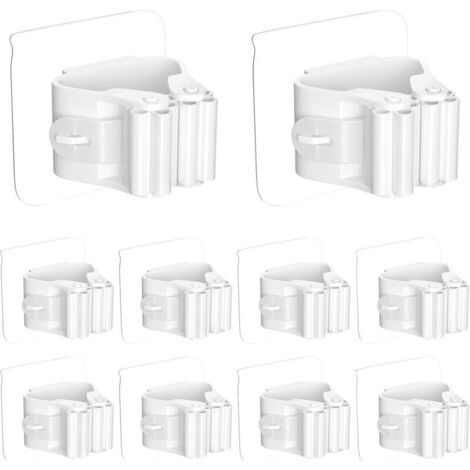 Bardusch-10 accroches balai muraux – auto-adhésifs – sans perçage– cuisine/sdb/bureau/jardin/garage