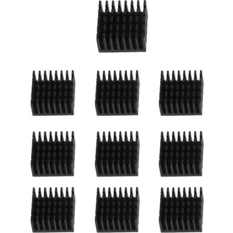 Bardusch-10 Dissipateur De Chaleur Radiateur En Aluminium Noir Pour Radiateur, 20 Mm X