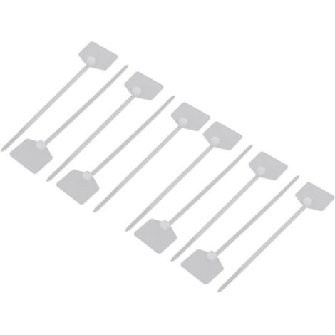 Bardusch-10 pcs éléments nylon 3×120 mm autobloquants pour câble, étiquette fil blanc, connecteurs cordon marqueur