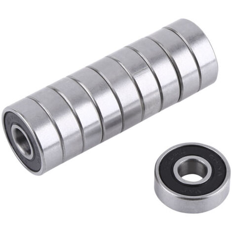 Bardusch - 10 Pièces 608-2RS Roulements à Billes roller Longboard Convient pour ABEC Utilisé pour les patins les planches à roulettes les scooters(8 mm x 22 mm x 7 mm)