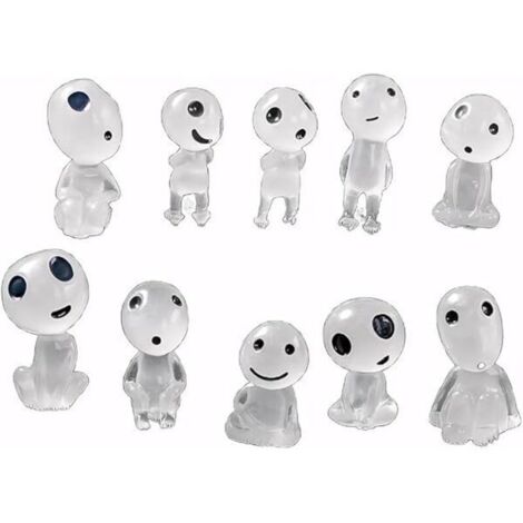 Bardusch - 10 Pièces Accessoires De Jardin Féérique Qui Brillent Dans Le Noir, Décoration Miniature, Fantôme Lumineux, Décorations Luminescentes