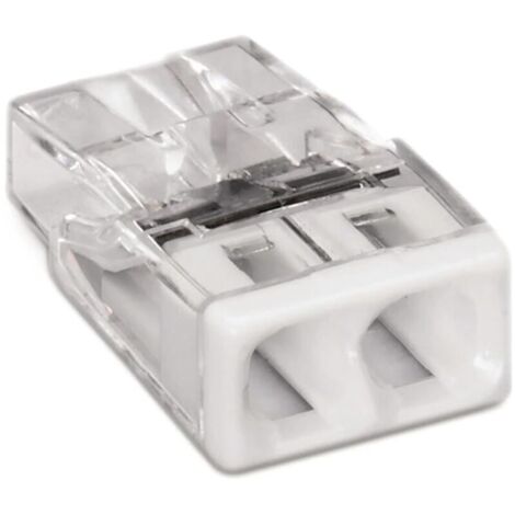 Bardusch - 100 Mini Bornes de Connexion Automatique 2 Entrées, Serre-joint