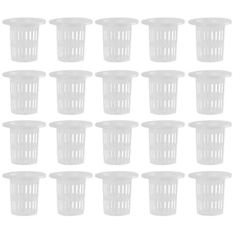 Bardusch - 100 paniers hydroponiques en plastique réutilisables pour la culture hydroponique et aéroponique de plantes aquatiques et de fleurs.