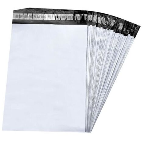 Bardusch-100Pcs enveloppe plastique expedition, emballage colis vetement, pochette envoie , Autoadhésive sachet Colis, Opaques sac, (20×30cm)