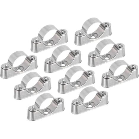 Bardusch 10Pcs Support De Tuyau Support De Tuyau Collier De Serrage Pour Tuyau De 1" (25mm) Fixation Murale Fixation Au Plafond Sangles De Tuyau Rigide Pour Tuyau En Métal Pvc