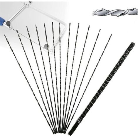 Bardusch-12 pièces Lames de Scie à Chantourner avec Dents en Spirale pour Scie de Coupe en Bois Métal (4)
