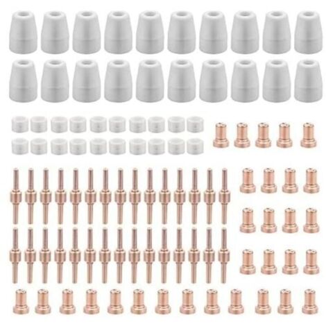 Bardusch-120 Pices PT31 Consommables Plasma Decoupeur Plasma Parkside Cut 30 40 50 Consommables de Dcoupeuse Plasma Accessoire Decoupeur Plasma Electrode Tip Buse