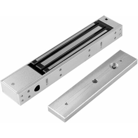 Bardusch-12V Étanche électrique Serrure de Porte électromagnétique magnétique 280 KG 600LBs pour système de contrôle d'accès, Force de Maintien Verrouillage de Porte magnétique, extérieure et intérieu