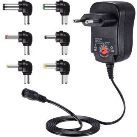 Bardusch-12W Adaptateur Alimentation Universelle 3V 4,5V 5V 6V 7,5V 9V et 12V, Chargeur Secteur Transformateur DC 220V pour VTech Kidimagic Starlight Kidi LightShow Party Sorio 1 2 3S 3 MobiGo Genius