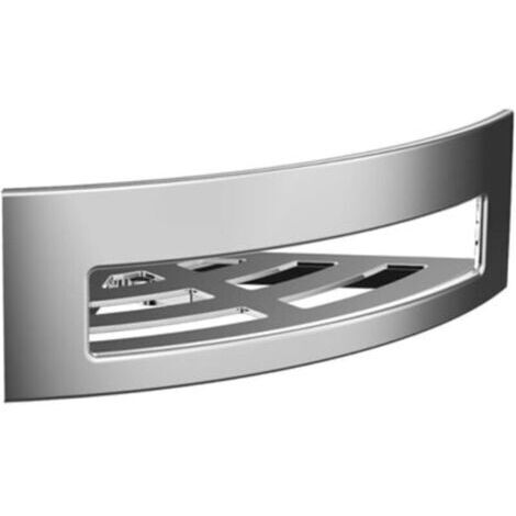 Bardusch-2 Panier Étagère de douche chromée amovible - Étagère à éponge d'angle à visser