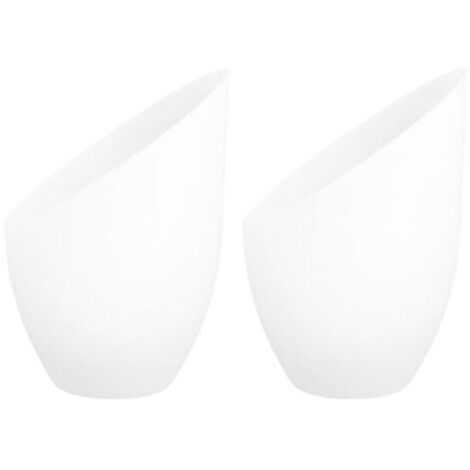 Bardusch 2 Pièces Abat-Jour Fer À Cheval En Plastique 5.35X4.33X1.38 Pouces Abat-Jour De Remplacement Pour Lampe De Table Décorative Pour Salon Bureau Chambre，trou central de 35 mm