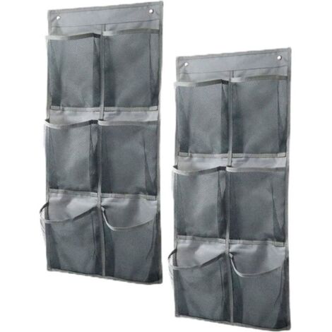 Bardusch - 2 Pièces Étagère De Organisateur Mural De Stockage Murale,6 Poches,Rangement De Chaussures À Suspendre,Sac De Rangement Suspendu
