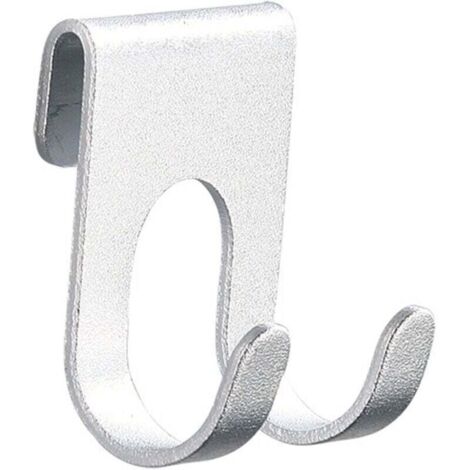 Bardusch-2 Piéces Support de Rasoir Crochets, Porte-Rasoir de Salle de Bain en Acier Inoxydable, Crochet de Rasoir Multi-Usages, Support Rasoir Sans Perçage pour Salle de Bain, Cuisine Organiseur, Arg