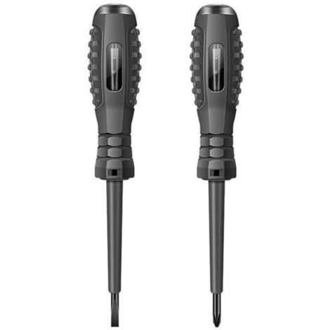 Bardusch 2 Pièces Testeur De Tension Détecteur Électrique Tournevis Testeur Stylo avec Tube Néon