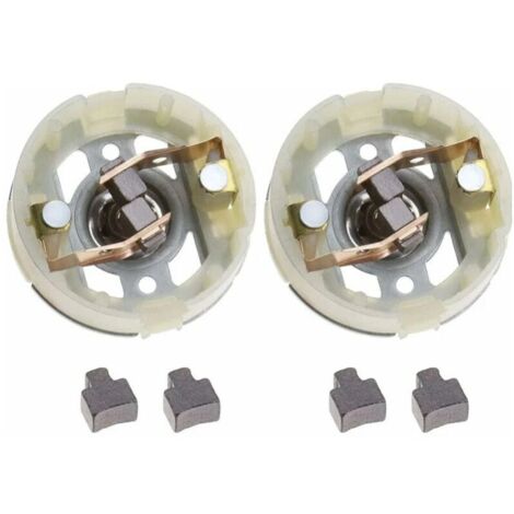 Bardusch 2 porte-balais de charbon pour le moteur RS550 et 4 balais de charbon pour la perceuse-visseuse