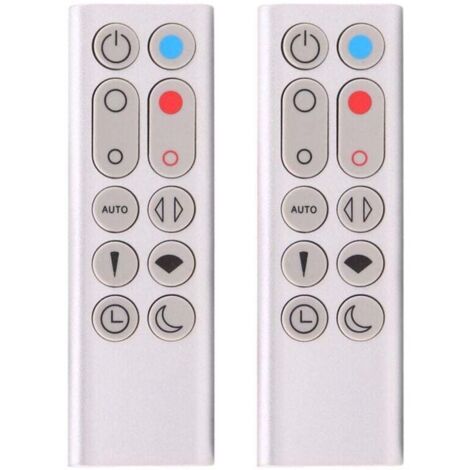 Bardusch-2 télécommandes de remplacement HP02 HP03 pour purificateur d'air, chauffage et ventilateur Pure Hot+Cool Link (argent)