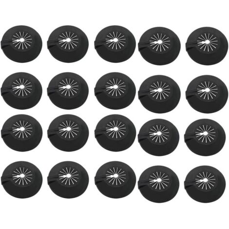 Bardusch 20 Pièces Cache Tuyau Radiateur,Colliers de Pipe Plastique Cache Tuyau Radiateur Rosace à Clapet en Plastique Cache-Tuyaux de Chauffage,Rosaces pour Radiateur pour 10-30 mm de Tuyaux d'eau(no