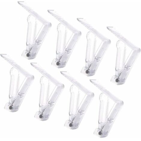 Bardusch-20 Pièces Pince Nappe Plastique,Clip Nappe de Table Fixe Nappe avec Clip à Ressort Pince Nappe Transparent Attache Nappe Jardin Nappe Clips Anti Glissant Pince Nappe Clip Exterieur Ajustable