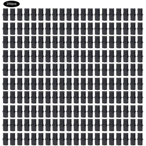 Bardusch 200 Pcs Serre Pince À Film Clip de Fixation Accessoires pour Filet en Plastique Film Serres Accessoires