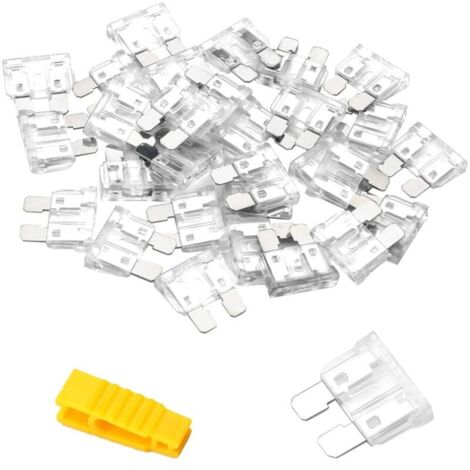 Bardusch-20Pcs Fusible Voiture 25A Moyenne Fusible Automobile + Extracteur - Fusible pour Auto/RV/Camion/Moto