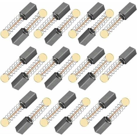 Bardusch-20pcs moteur brosse à charbon brosse à charbon universelle forage brosse à charbon 5 x 5 x 10mm moteur brosse à charbon ponceuse, scie circulaire brosse à charbon