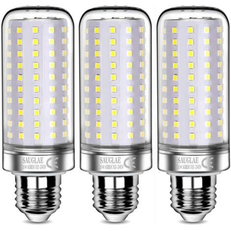 Bardusch-26W LED Bulbs, 200W Incandescent Bulb Equivalent, 3000Lm, 6000K Cool White, E27 Edison Screw Bulbs, 3 Pack [Energy Class E]