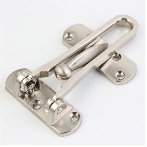Bardusch-2Pack Entrebailleur de Sécurité Porte Acier Fenêtre Garde Verrou Porte d'Entrée Sans Chaîne Loquet de Verrouillage Pour Fenêtre Porte, Empêche l'Entrée Par Effraction