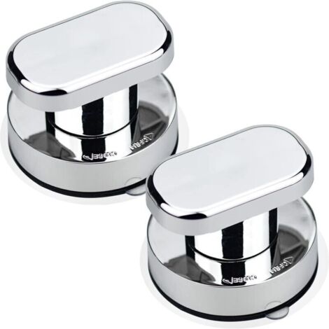 Bardusch-2pcs Poignée de Porte à Ventouse Poignée Ventouse Baie Vitrée Ventouse Forte Tirer Poignées pour Verre de Salle de Bain Armoire Tiroir Poignée de Porte