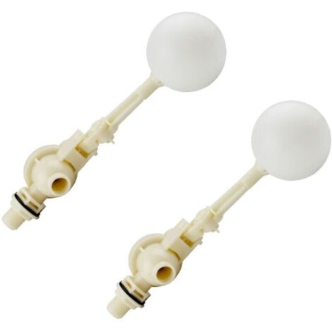 Bardusch-2PCS Vanne à Flotteur avec Bras réglable, Vanne à flotteur à pression différentielle,Vanne de Flotteur de 1/2"pour Bassin à Eau, ，robinet à tournant sphérique à flotteur (1/2 pouce)