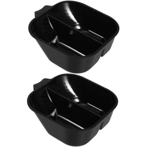 Bardusch - 2pièces Bol De Mélange Pour Coloration Capillaire Noir Avec Séparateur Lot De Bols Pour Salon Et Usage Domestique Pour Mélanger Plusieurs Teintes De Capillaire