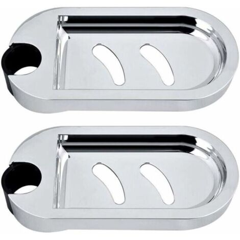 Bardusch - 2x Porte-savon pour barre de douche murale plateau rglable diamtre 25 mm Label
