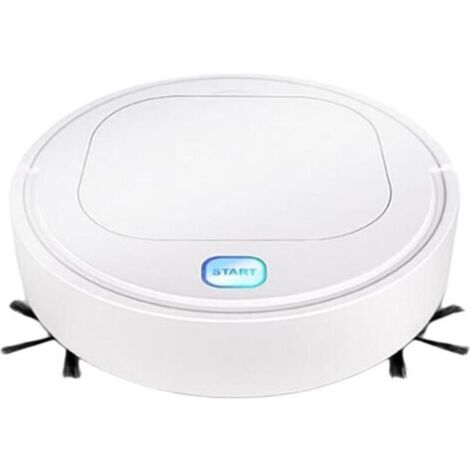 Bardusch-3 en 1 Robot Nettoyeur Automatique Robot Aspirateur Laveur Rotation à 360 Degrés pour Nettoyage Poils d\'Animaux, Tapis, Sols Durs,