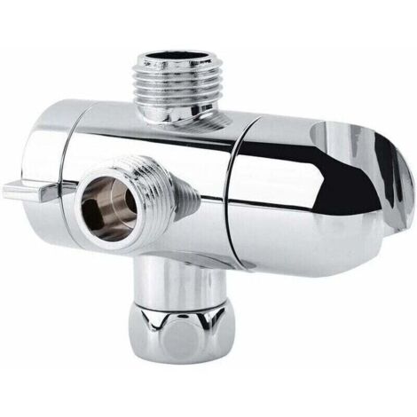Bardusch-3 voies Inverseur Bras de douche pour douchette Combo Pomme de douche monté Vanne Fix Support de salle de bain