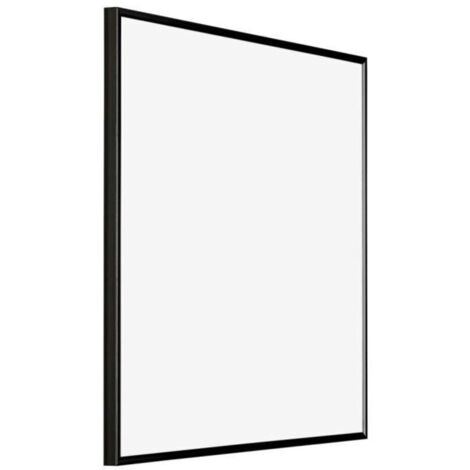 Bardusch - 30x30 cm - Cadres Photos en Plastique Avec Verre Plexiglas - Noir Très Brillant - Evry.