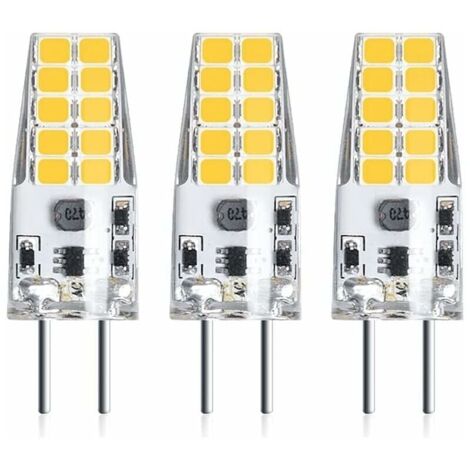 Bardusch-3PCS 3W 12V G6.35 LED Ampoule Culot T3 / T4 / T5 G6.35 / GY6.35 Base Blanc froid 6000K Remplacement de 30W Ampoule Halogène  [Classe énergétique A++]