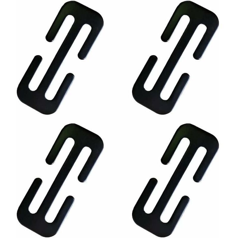Bardusch-4 ajusteurs de ceinture de sécurité en métal, Clips de ceinture de sécurité,Voiture En Métal Sécurité Ceinture positionneurs de sangle de