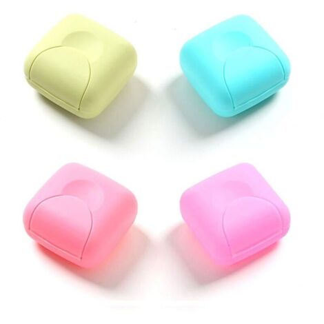 Bardusch-4 Pcs Boîtes de Rangement de Savon Portable, Couleur Bonbon, pour Maison, Salle de Bain, Voyage, Camping et Activités de Plein Air (Petites Tailles)