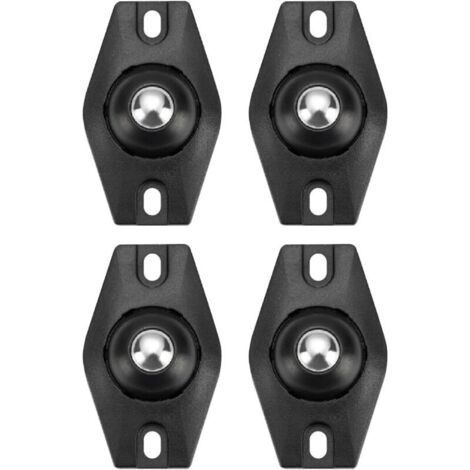 Bardusch 4 Pièce Petite Roulette, Mini Roulettes pour Meubles, Roulettes Pivotantes, Roulettes Pivotantes Auto-Adhésives à 360 Degrés, Mini Roue Universelle Autocollante, Pour Poubelles Boîtes, Meuble