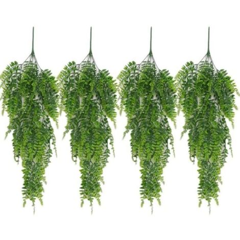 Bardusch-4pcs 80cm Artificielle Fougère de Boston Plante Grimpante Vigne Plante Suspendue Fougère Intérieure Extérieure Artificielle Vigne