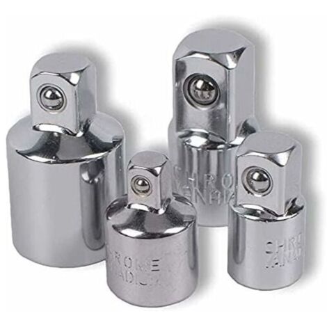 Bardusch-4pcs Adaptateur à Cliquet Adaptateur Douille Cliquet 1/2 à 3/8 3/8 à 1/2 1/4 à 3/8 3/8 à 1/4 Réducteur de Douille pour Douilles et Embouts