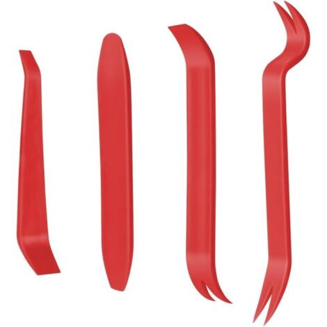 Bardusch 4Pcs Outil Demontage Garniture Voiture, Outils Plastique Dur, Professionnel Voiture Démontage Installation Outil Kit pour Voiture Radio Audio, Tableau de Bord, Installateur Pry Outil
