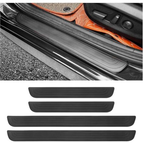 Bardusch 4PCS Seuil de Porte Adhesif pour Protection Portiere Voiture,Protege Portiere Voiture Anti-rayures,Protection Seuil de Porte Voiture,Étanches Universelles Accessoires Voiture