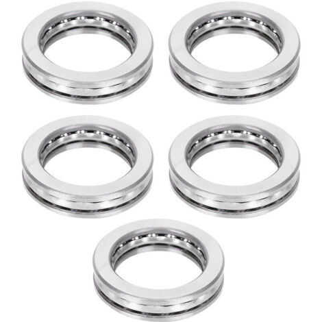 Bardusch - 5 Pièces Roulement à bille, 51107 roulements à billes de poussée d'avion accessoires de matériel industriel de haute précision pour l'installat