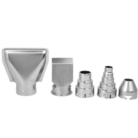 Bardusch-5pcs buses de pistolet air chaud accessoires de pointe de ventilateur de chaleur en acier inoxydable